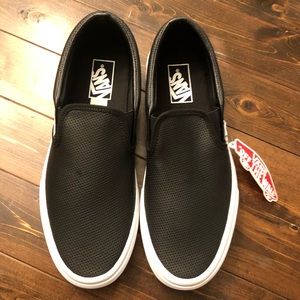 Vans Classic Slip-on Black Perforated Leather